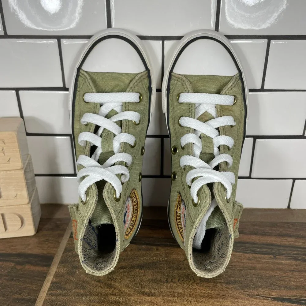 Converse Chuck Taylor All Star Pocket Junior Boy's Size 12 Shoes Green Sneakers